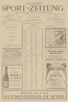 Allgemeine Sport-Zeitung : Wochenschrift für alle Sportzweige. Jg.25, 1904, No. 36