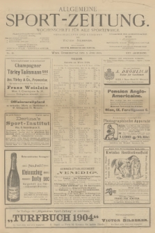 Allgemeine Sport-Zeitung : Wochenschrift für alle Sportzweige. Jg.25, 1904, No. 41