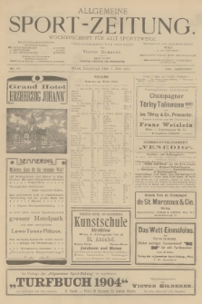 Allgemeine Sport-Zeitung : Wochenschrift für alle Sportzweige. Jg.25, 1904, No. 43