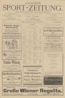 Allgemeine Sport-Zeitung : Wochenschrift für alle Sportzweige. Jg.25, 1904, No. 44