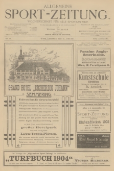 Allgemeine Sport-Zeitung : Wochenschrift für alle Sportzweige. Jg.25, 1904, No. 49