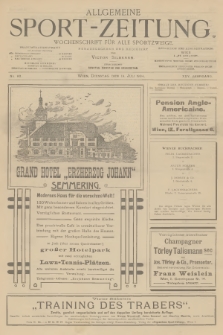 Allgemeine Sport-Zeitung : Wochenschrift für alle Sportzweige. Jg.25, 1904, No. 60