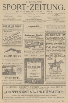 Allgemeine Sport-Zeitung : Wochenschrift für alle Sportzweige. Jg.25, 1904, No. 79