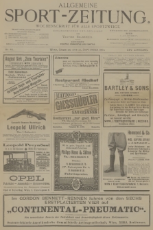 Allgemeine Sport-Zeitung : Wochenschrift für alle Sportzweige. Jg.25, 1904, No. 82