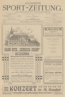 Allgemeine Sport-Zeitung : Wochenschrift für alle Sportzweige. Jg.25, 1904, No. 83