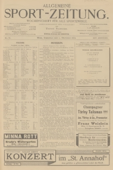 Allgemeine Sport-Zeitung : Wochenschrift für alle Sportzweige. Jg.25, 1904, No. 95