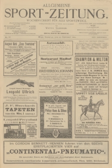 Allgemeine Sport-Zeitung : Wochenschrift für alle Sportzweige. Jg.25, 1904, No. 97