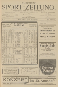 Allgemeine Sport-Zeitung : Wochenschrift für alle Sportzweige. Jg.25, 1904, No. 98