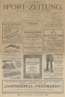 Allgemeine Sport-Zeitung : Wochenschrift für alle Sportzweige. Jg.25, 1904, No. 109