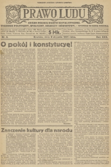 Prawo Ludu : organ Polskiej Partyi Socyalistycznej : tygodnik polityczny, społeczny, rolniczy i oświatowy. R.22, 1921, nr  2