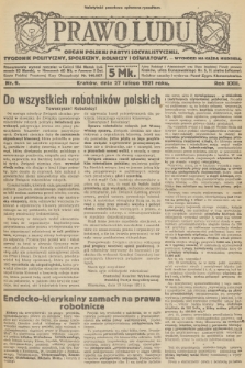 Prawo Ludu : organ Polskiej Partyi Socyalistycznej : tygodnik polityczny, społeczny, rolniczy i oświatowy. R.22, 1921, nr  9