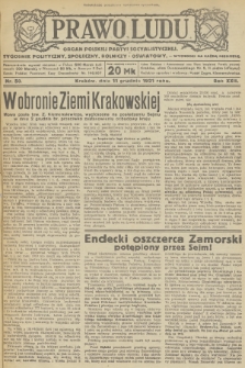 Prawo Ludu : organ Polskiej Partyi Socyalistycznej : tygodnik polityczny, społeczny, rolniczy i oświatowy. R.22, 1921, nr  50