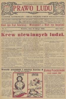 Prawo Ludu : tygodnik ilustrowany : Organ Polskiej Partji Socjalistycznej. R.25, 1928, nr  5