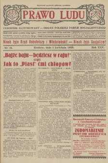 Prawo Ludu : tygodnik ilustrowany : Organ Polskiej Partji Socjalistycznej. R.25, 1928, nr  11
