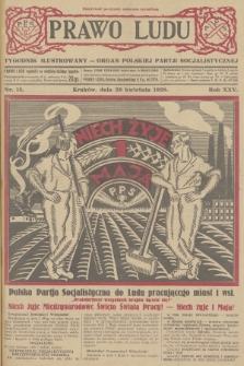 Prawo Ludu : tygodnik ilustrowany : Organ Polskiej Partji Socjalistycznej. R.25, 1928, nr  15