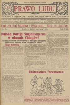 Prawo Ludu : tygodnik ilustrowany : Organ Polskiej Partji Socjalistycznej. R.25, 1928, nr  20