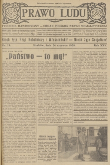 Prawo Ludu : tygodnik ilustrowany : Organ Polskiej Partji Socjalistycznej. R.25, 1928, nr  23