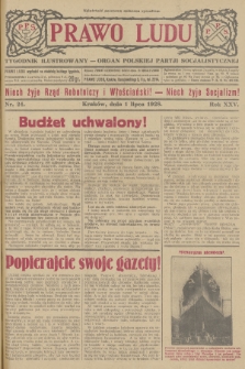 Prawo Ludu : tygodnik ilustrowany : Organ Polskiej Partji Socjalistycznej. R.25, 1928, nr  24