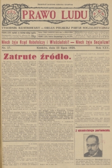 Prawo Ludu : tygodnik ilustrowany : Organ Polskiej Partji Socjalistycznej. R.25, 1928, nr  27