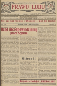 Prawo Ludu : tygodnik ilustrowany : Organ Polskiej Partji Socjalistycznej. R.25, 1928, nr  29