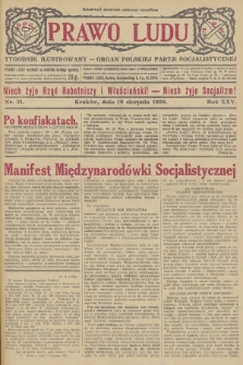 Prawo Ludu : tygodnik ilustrowany : Organ Polskiej Partji Socjalistycznej. R.25, 1928, nr  31