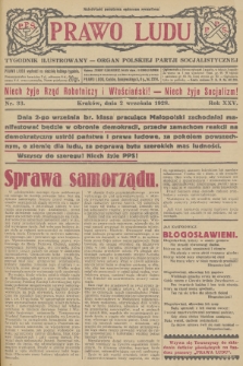 Prawo Ludu : tygodnik ilustrowany : Organ Polskiej Partji Socjalistycznej. R.25, 1928, nr  33