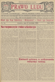 Prawo Ludu : tygodnik ilustrowany : Organ Polskiej Partji Socjalistycznej. R.25, 1928, nr  34