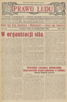 Prawo Ludu : tygodnik ilustrowany : Organ Polskiej Partji Socjalistycznej. R.25, 1928, nr  40