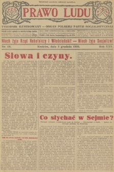 Prawo Ludu : tygodnik ilustrowany : Organ Polskiej Partji Socjalistycznej. R.25, 1928, nr  46