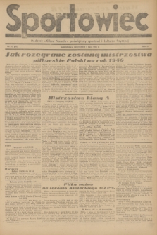 Sportowiec : dodatek „Głosu Narodu” poświęcony sportowi i kulturze fizycznej. R.2, 1946, nr 13(20)