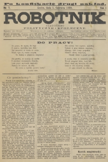 Robotnik : czasopismo polityczne i społeczne. R.1, 1890, nr 7 - po konfiskacie drugi nakład