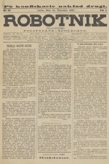 Robotnik : czasopismo polityczne i społeczne. R.1, 1890, nr 14 - po konfiskacie nakład drugi
