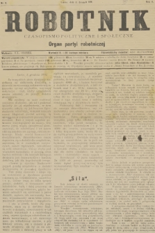 Robotnik : czasopismo polityczne i społeczne : organ partyi robotniczej. R.2, 1891, nr 6