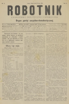 Robotnik : czasopismo polityczne i społeczne : organ partyi socyalno-demokratycznej. R.3, 1892, nr 10