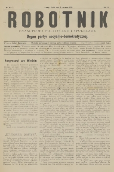 Robotnik : czasopismo polityczne i społeczne : organ partyi socyalno-demokratycznej. R.3, 1892, nr 11