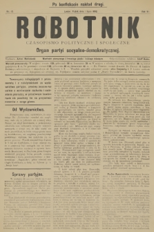 Robotnik : czasopismo polityczne i społeczne : organ partyi socyalno-demokratycznej. R.3, 1892, nr 13 - po konfiskacie nakład drugi