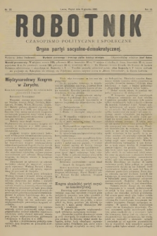 Robotnik : czasopismo polityczne i społeczne : organ partyi socyalno-demokratycznej. R.3, 1892, nr 23