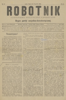 Robotnik : czasopismo polityczne i społeczne : organ partyi socyalno-demokratycznej. R.3, 1892, nr 24