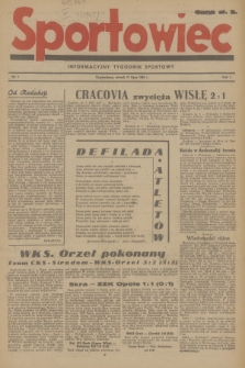 Sportowiec : informacyjny tygodnik sportowy. R.1, 1945, nr 1