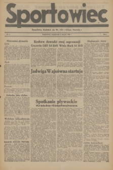 Sportowiec : bezpłatny dodatek do nr 144 „Głosu Narodu”. R.1, 1945, nr 4