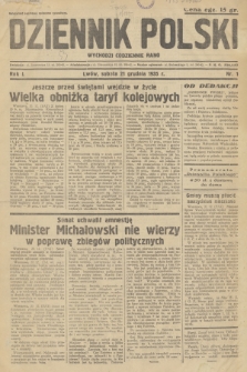 Dziennik Polski : wychodzi codziennie rano. R.1, 1935, nr 1