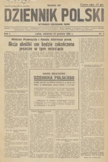 Dziennik Polski : wychodzi codziennie rano. R.1, 1935, nr 2
