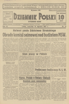 Dziennik Polski : wychodzi rano. R.3, 1937, nr 14