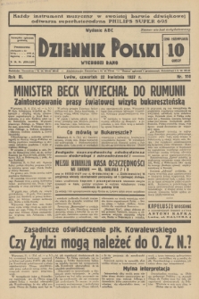 Dziennik Polski : wychodzi rano. R.3, 1937, nr 110