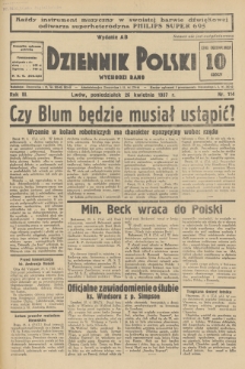 Dziennik Polski : wychodzi rano. R.3, 1937, nr 114