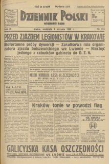 Dziennik Polski : wychodzi rano. R.3, 1937, nr 216
