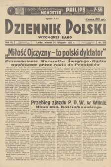 Dziennik Polski : wychodzi rano. R.3, 1937, nr 322
