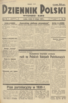 Dziennik Polski : wychodzi rano. R.4, 1938, nr 46