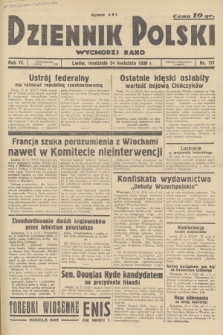 Dziennik Polski : wychodzi rano. R.4, 1938, nr 111