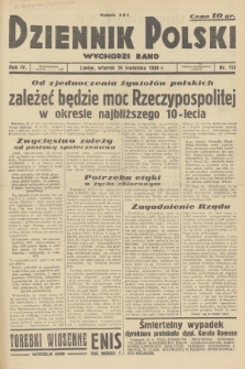 Dziennik Polski : wychodzi rano. R.4, 1938, nr 113